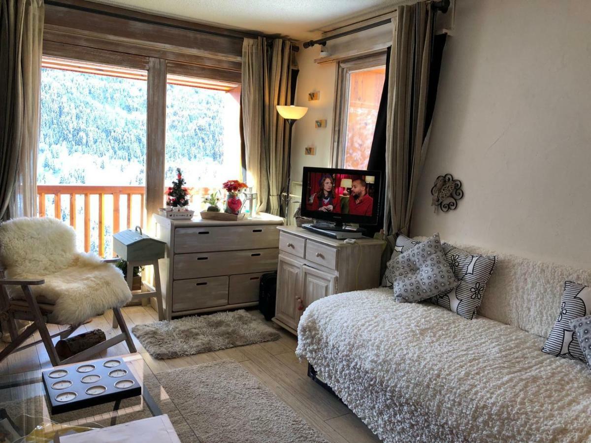 Ferienwohnung Charmant Studio A Meribel Avec Cheminee Exterior foto